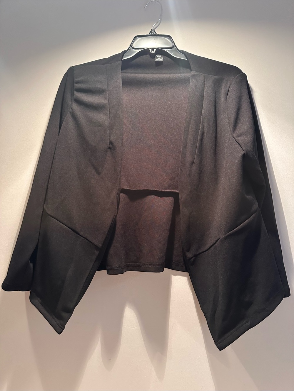 Shein Black Open Front Cardigan